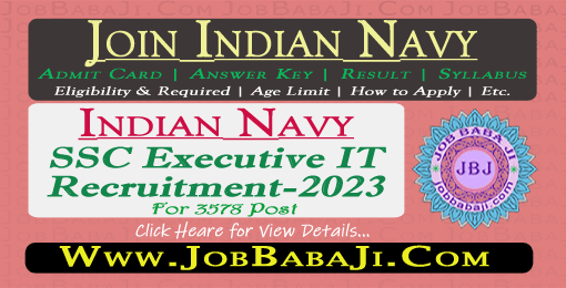 Join Indian Navy SSC Executive IT Recruitment 2023 Apply Online for 35 Post