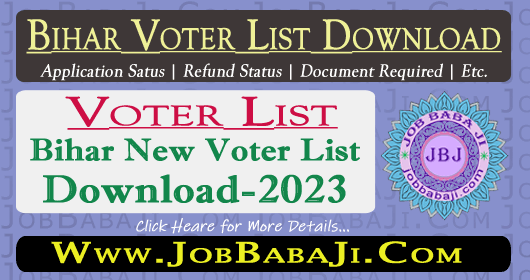 Bihar New Voter List 2023 Download