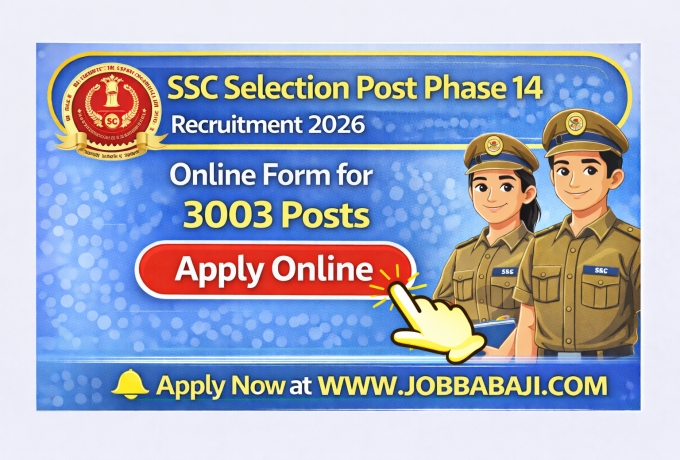 SSC Selection Post Phase 14 Recruitment 2026 Job Banner