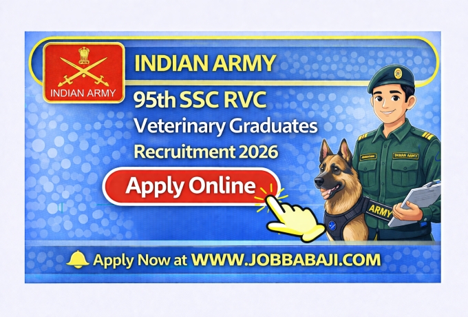 Indian Army RVC Veterinary Recruitment 2026 Job Banner