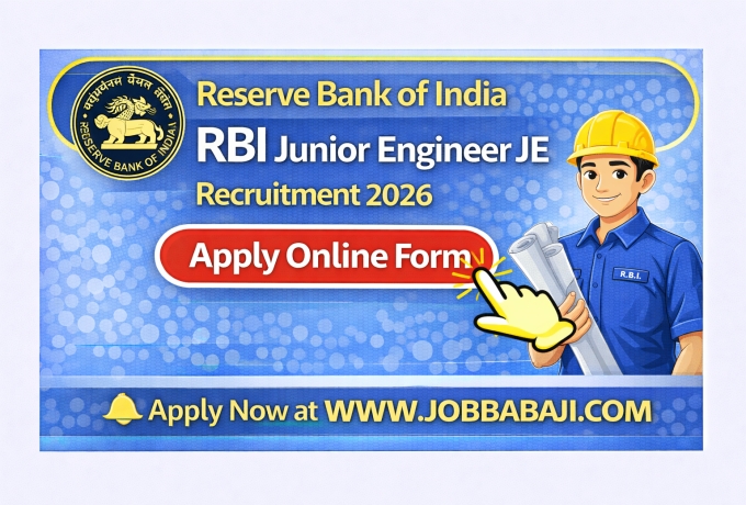 RBI JE Junior Engineer Recruitment 2026 Job Banner