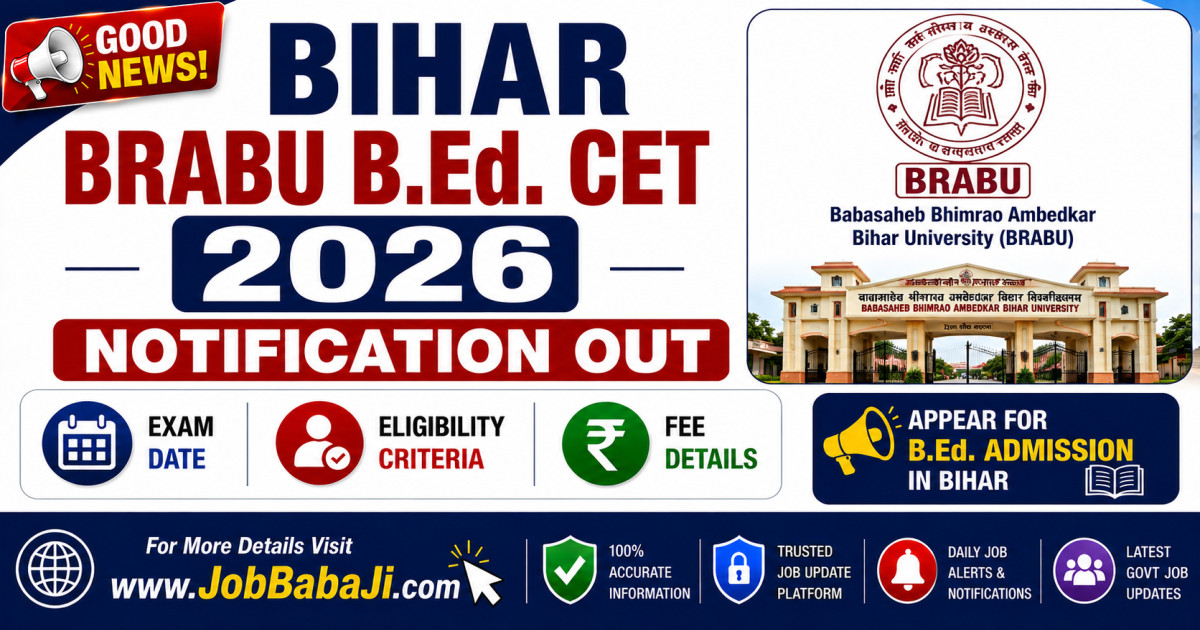 Bihar CET B.Ed 2026 Admit Card Out Job Banner