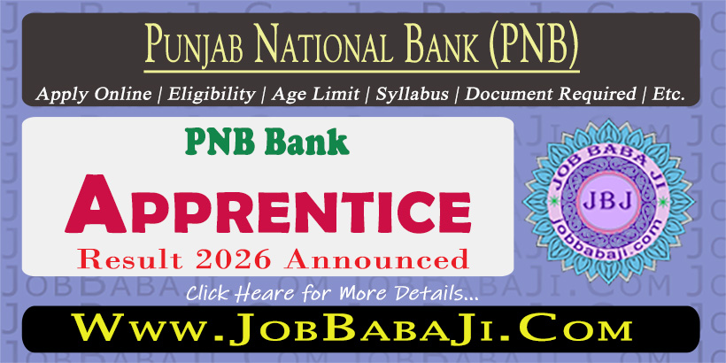 PNB Recruitment 2026 Job Banner